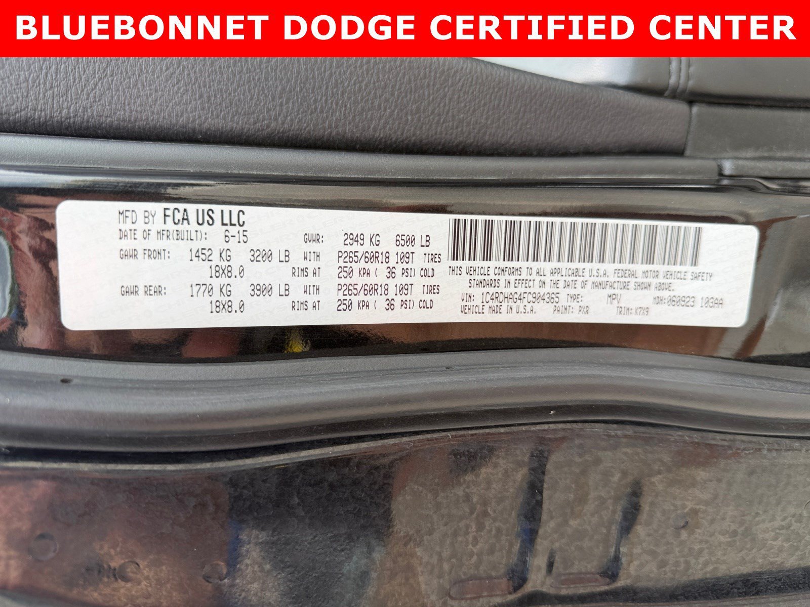 Used 2015 Brilliant Black Crystal Pearlcoat Dodge SXT image 23