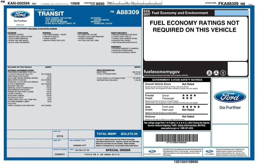 Used 2015 White Ford Base image 17