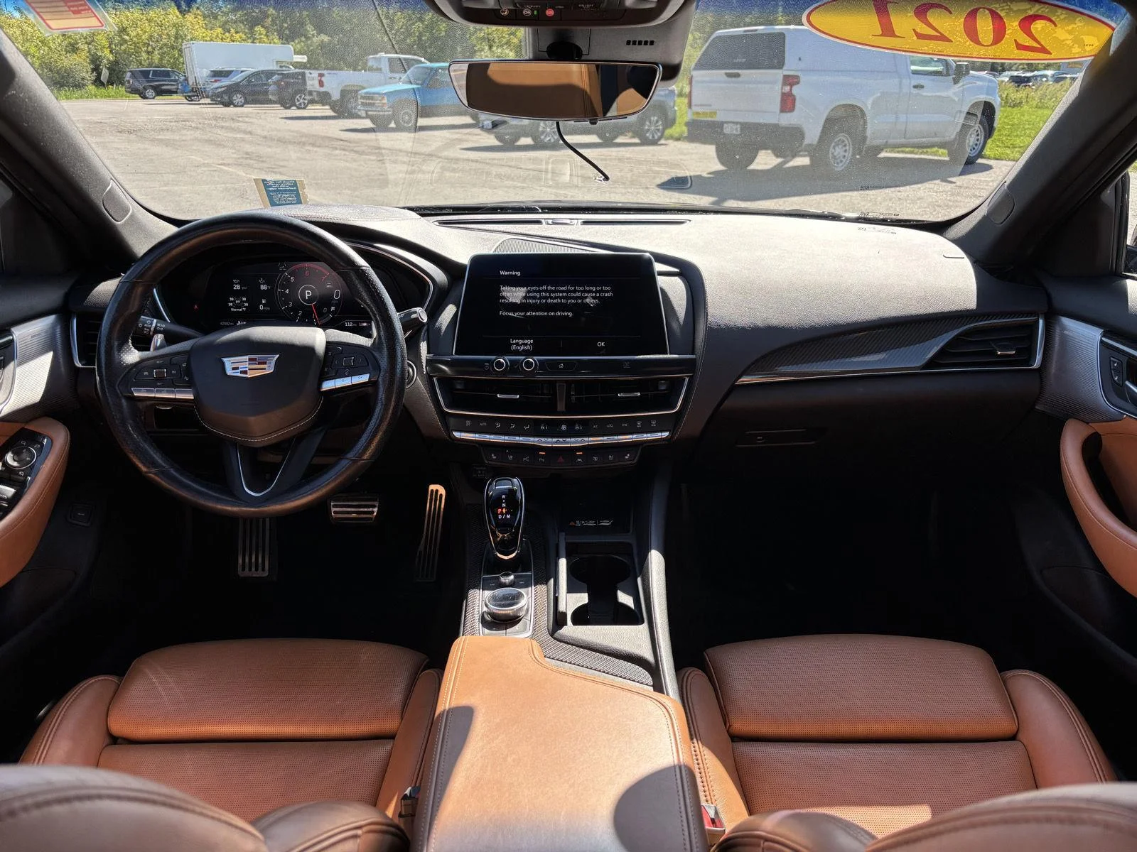 Used 2021 GARNET METALLIC Cadillac Premium Luxury image 11