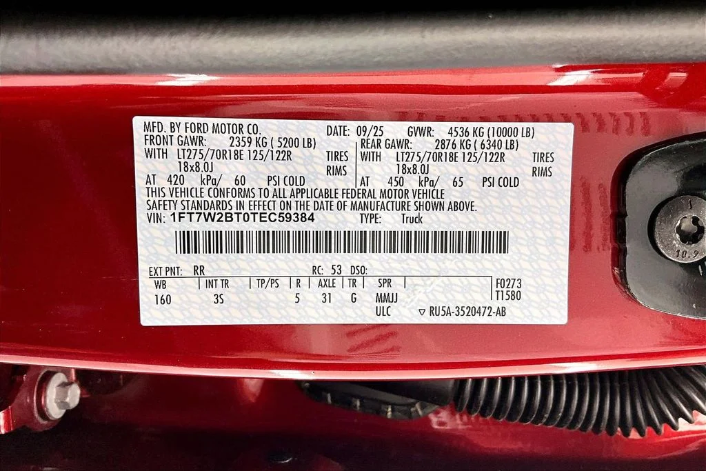 New 2026 Ruby Red Metallic Ford F-250® XLT image 8