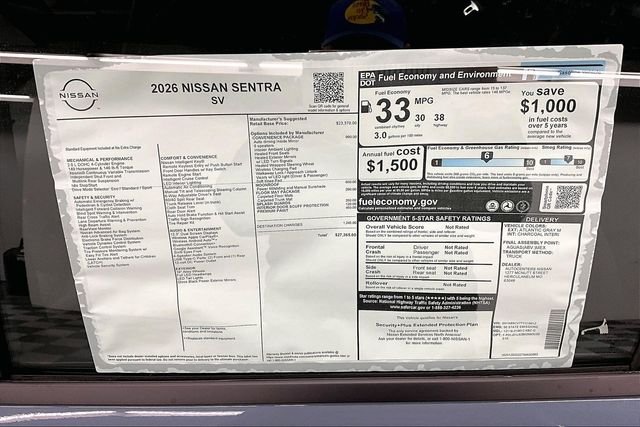 New 2026 Atlantic Gray Metallic Nissan SV image 37