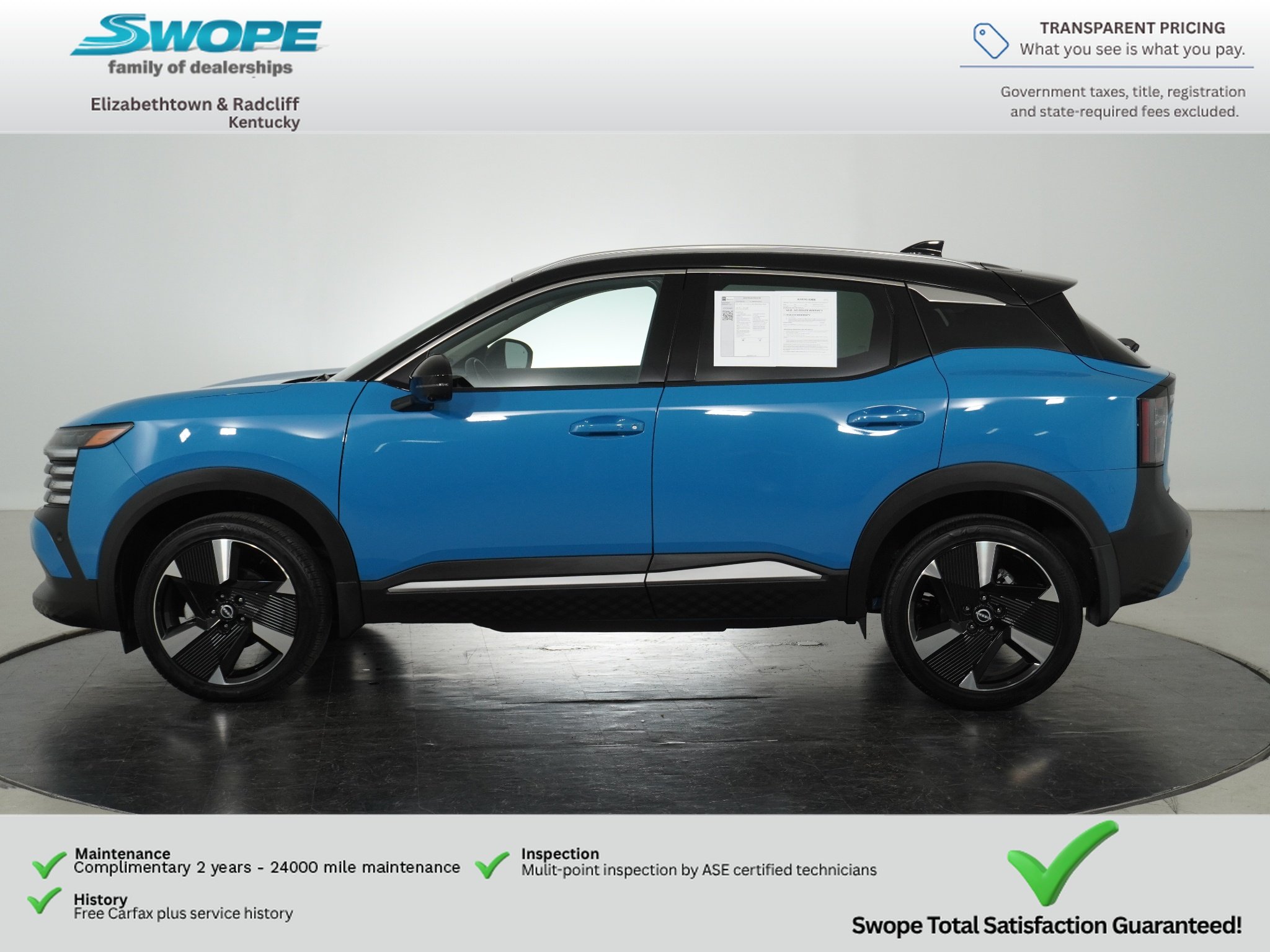 Used 2025 Arctic Ice Blue Metallic/Super Black Nissan SR image 7