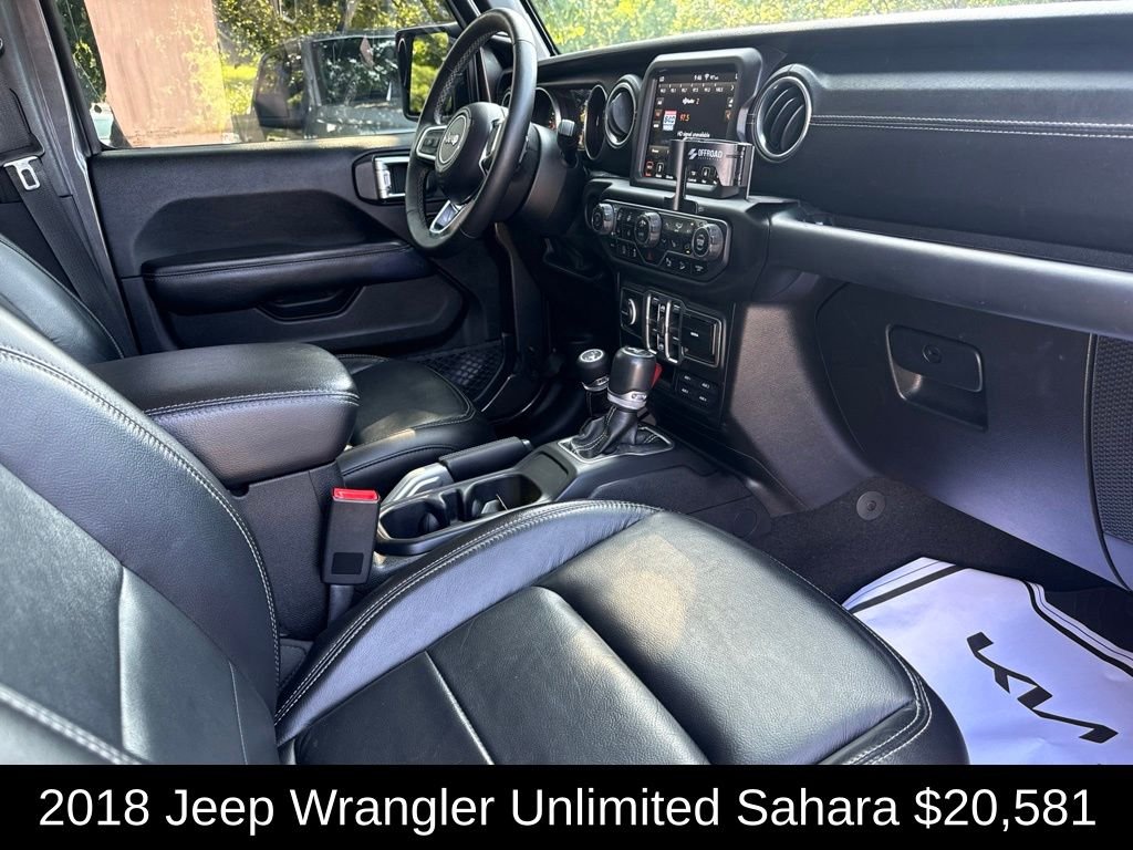 Used 2018 Crystal Metallic Jeep Unlimited Sahara image 16