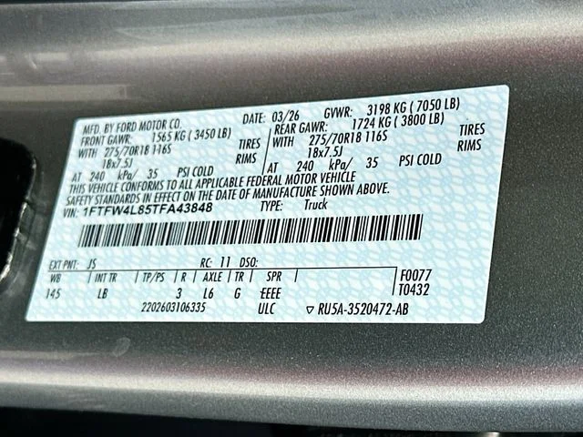 New 2026 Silver Metallic Ford Tremor image 21