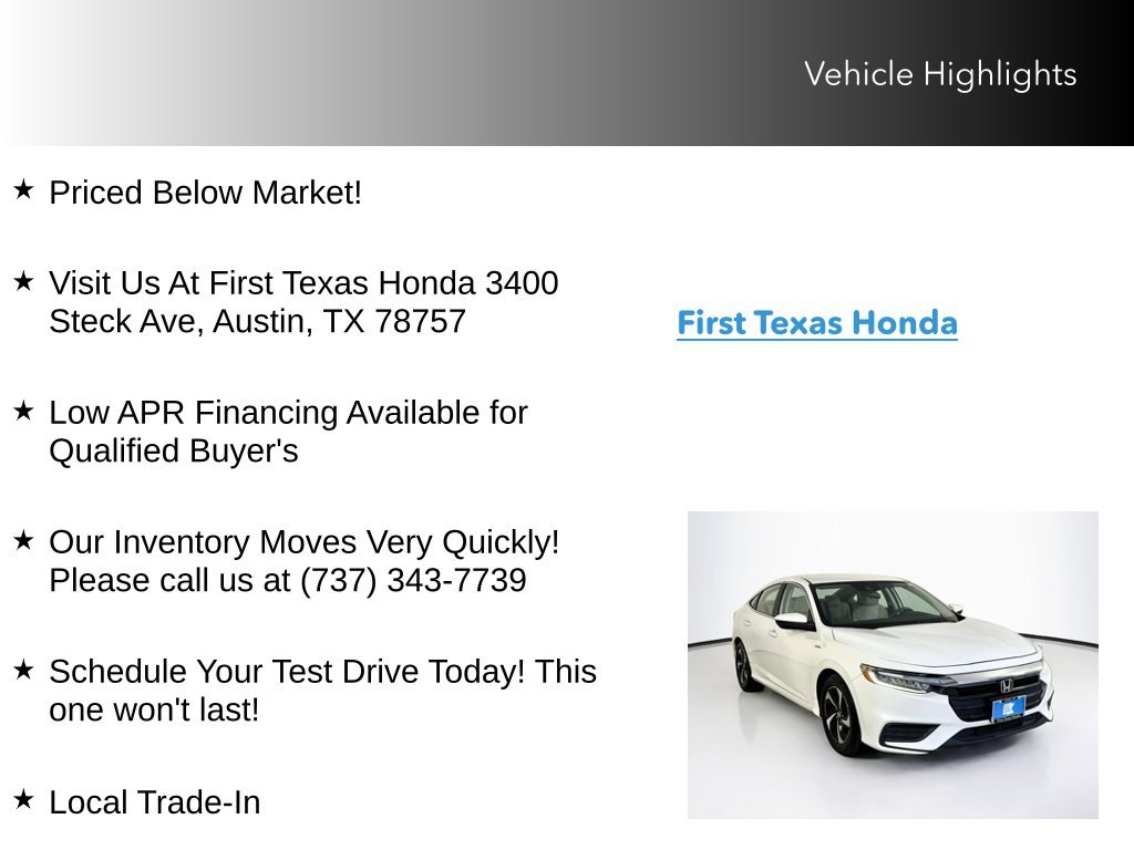 Certified Used 2022 Platinum White Pearl Honda EX image 10