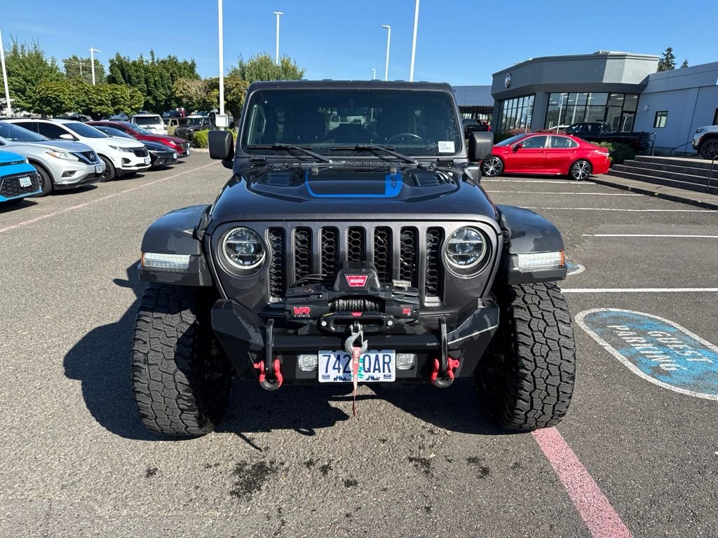Used 2022 Gray Jeep Unlimited Rubicon 4xe image 2