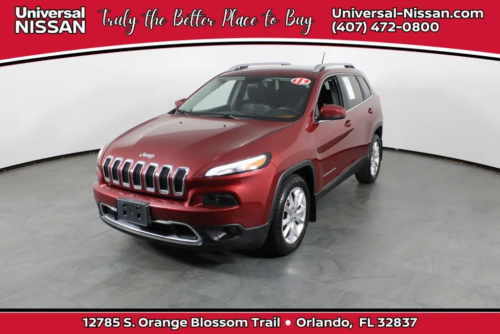 Used 2015 Red Jeep Limited image 1