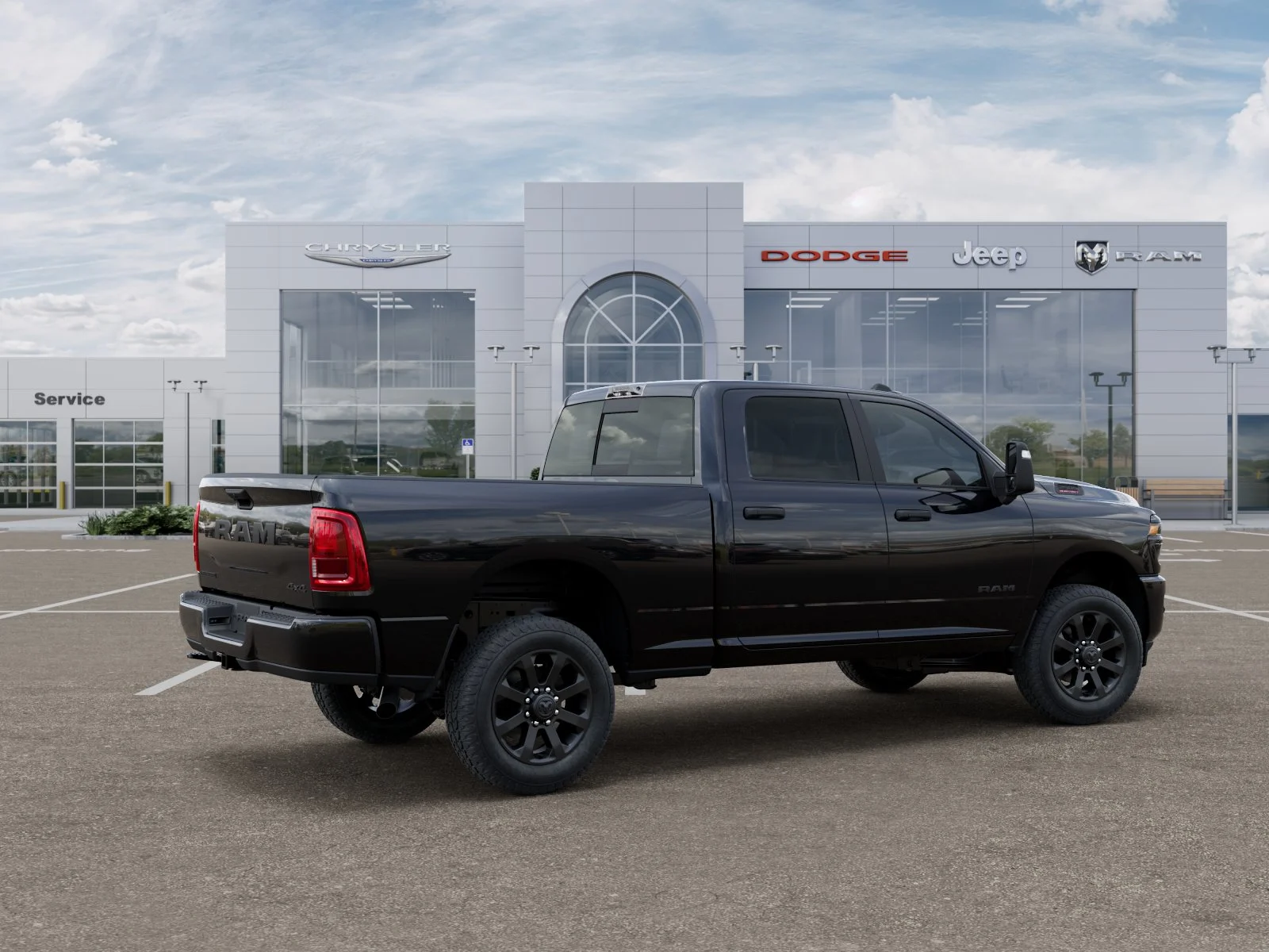 New 2026 Diamond Black Crystal Pearl-Coat Exterior Paint RAM Big Horn image 27