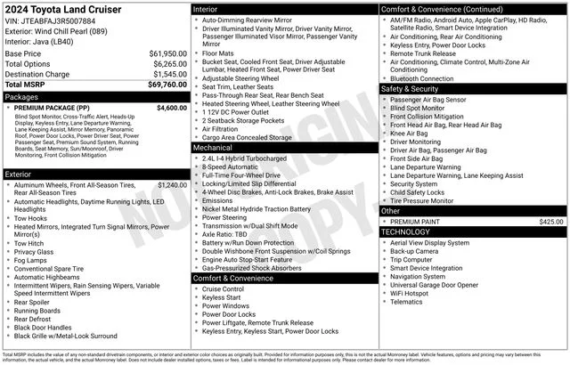 Used 2024 Wind Chill Pearl Toyota Base image 14