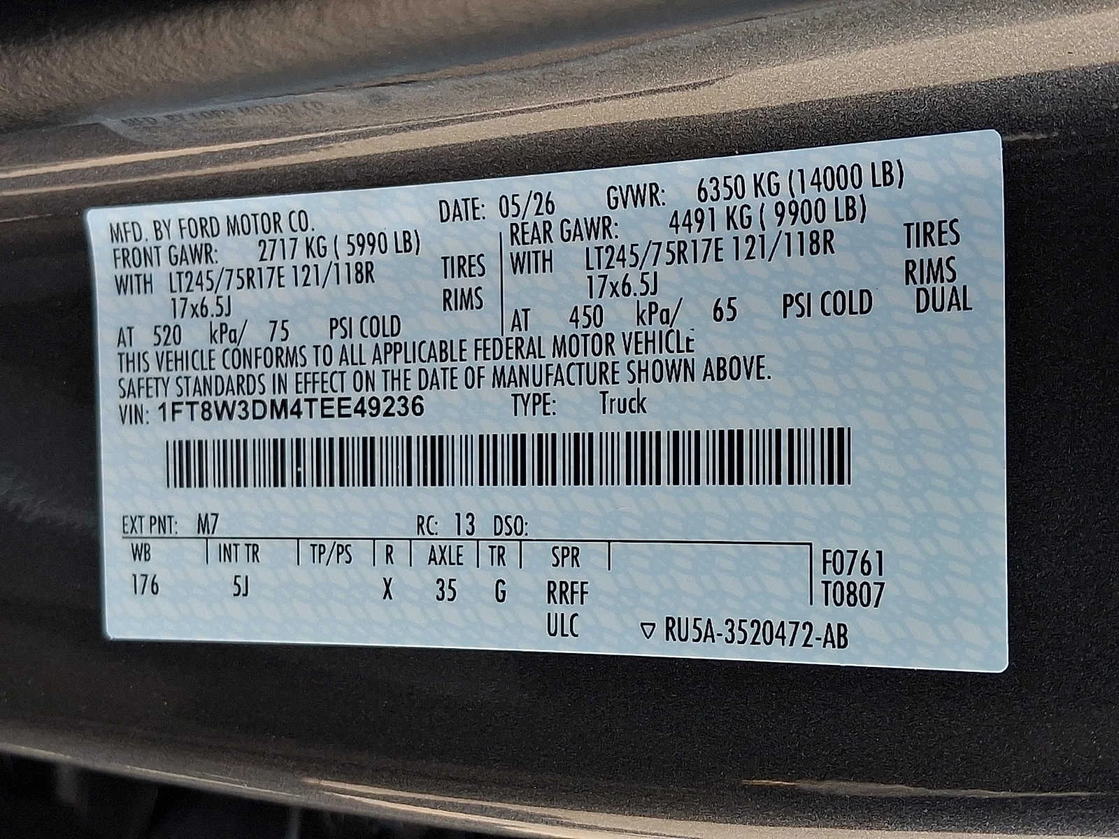 New 2026 Carbonized Gray Metallic Ford LARIAT image 14
