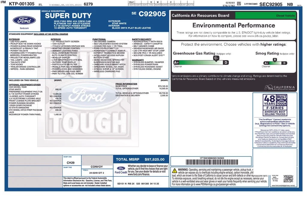 Certified Used 2025 White Ford Platinum image 4
