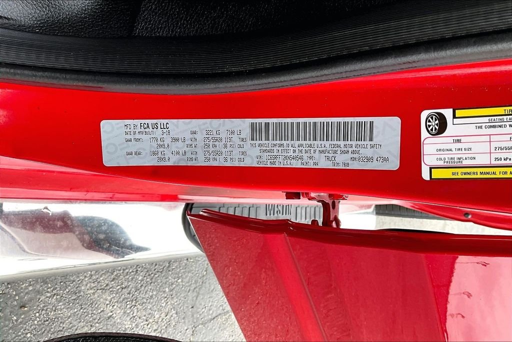 Used 2019 Flame Red Clearcoat Ram Big Horn/Lone Star image 35