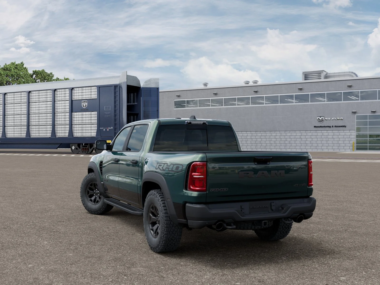 New 2026 Serrano-Green Metallic Exterior Paint RAM RHO image 3