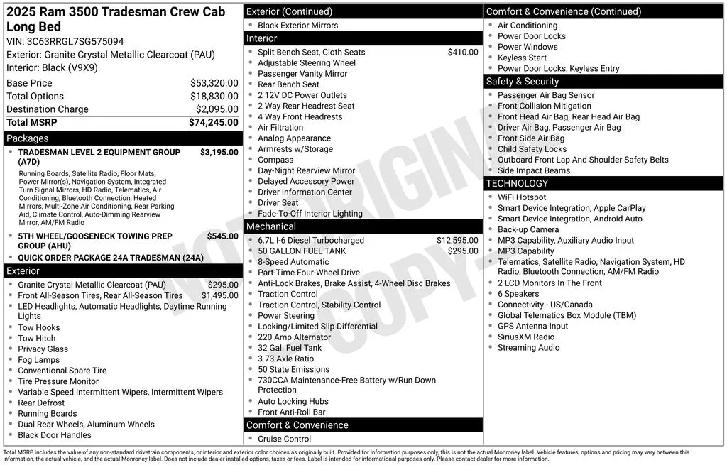 Used 2025 Gray Ram Tradesman image 4
