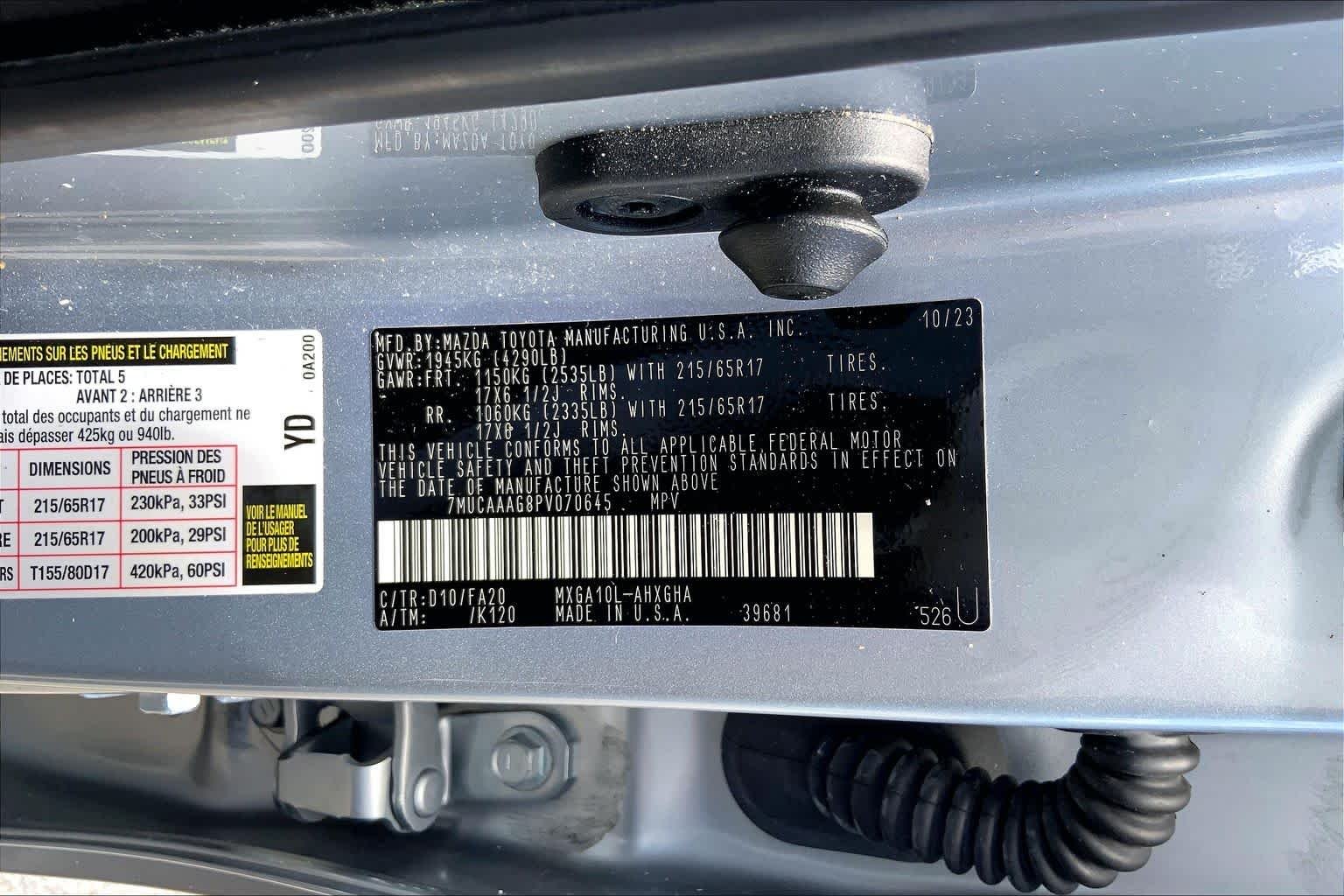 Used 2023 Sonic Silver Toyota LE image 36