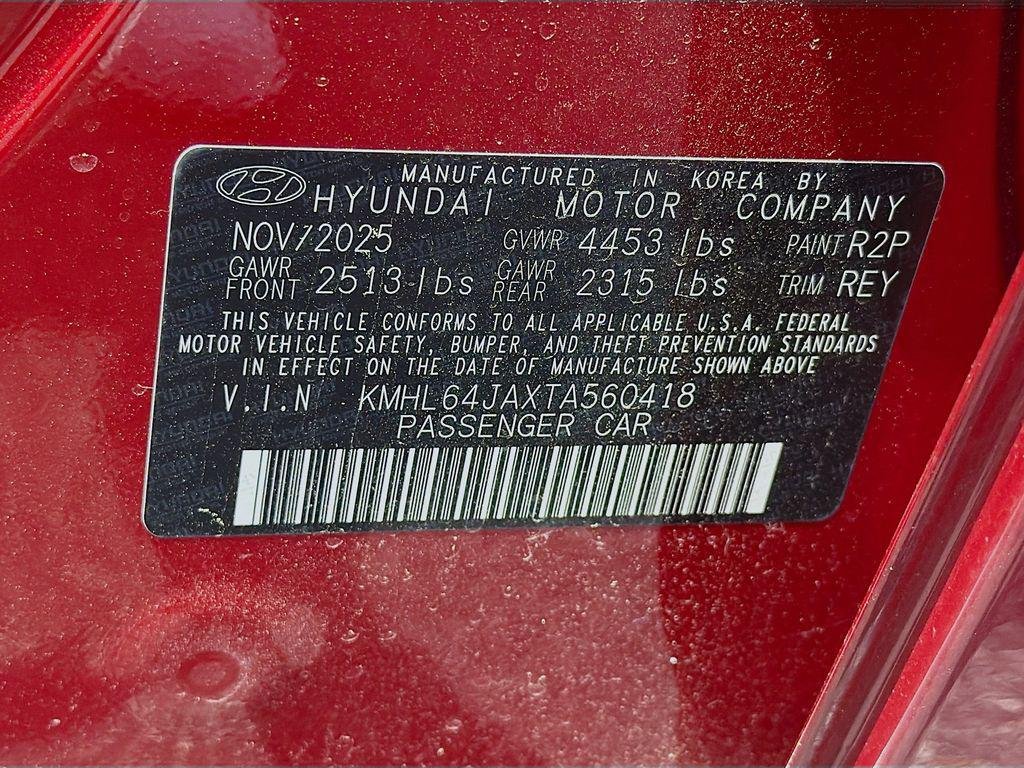 New 2026 Ultimate Red Hyundai SEL Sport image 25