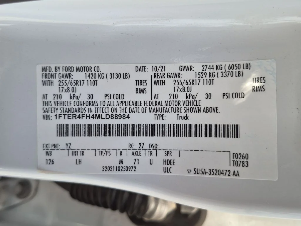 Used 2021 White Ford XLT image 24