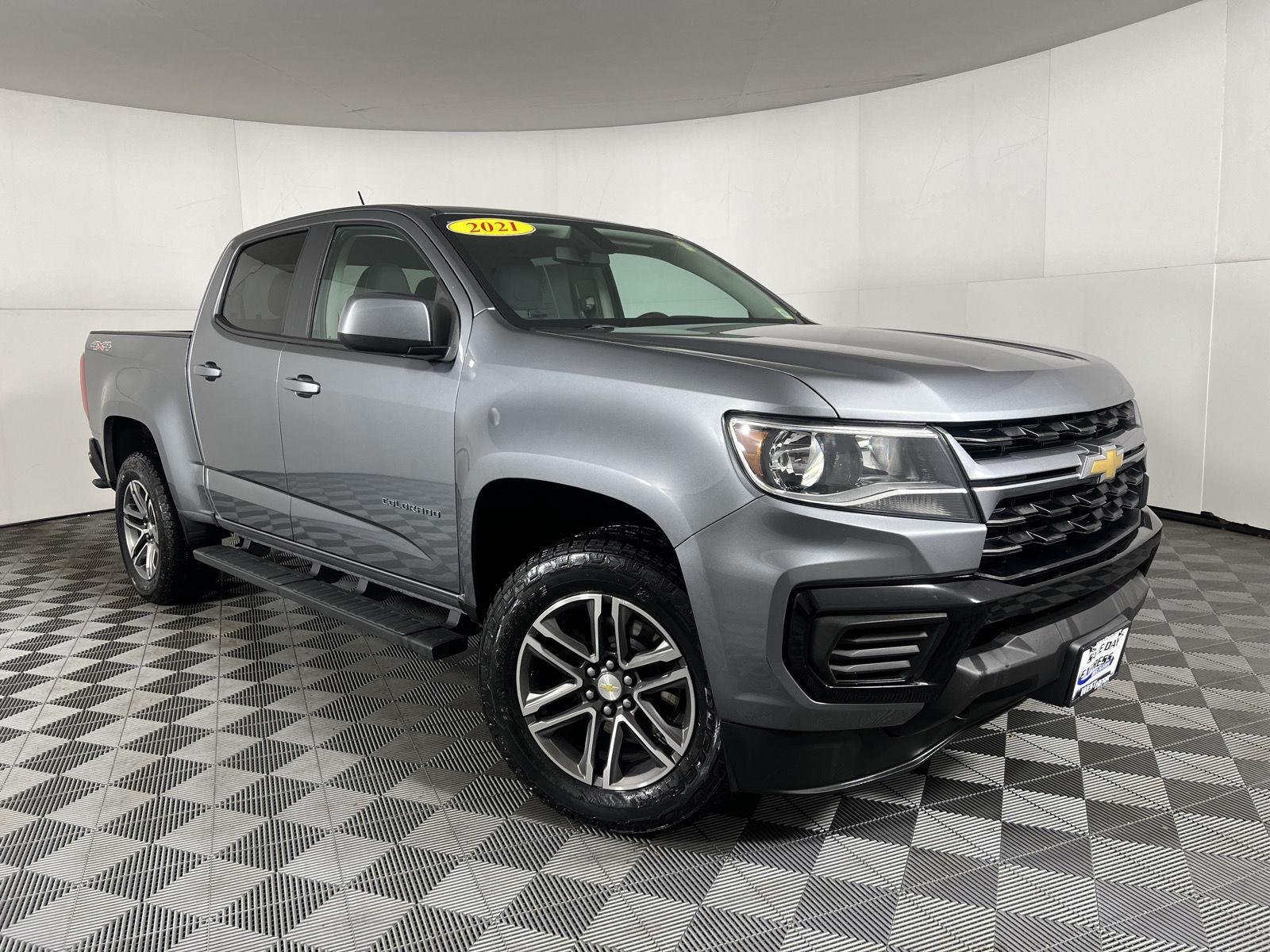 Used 2021 Satin Steel Metallic Chevrolet 4WD Work Truck image 42