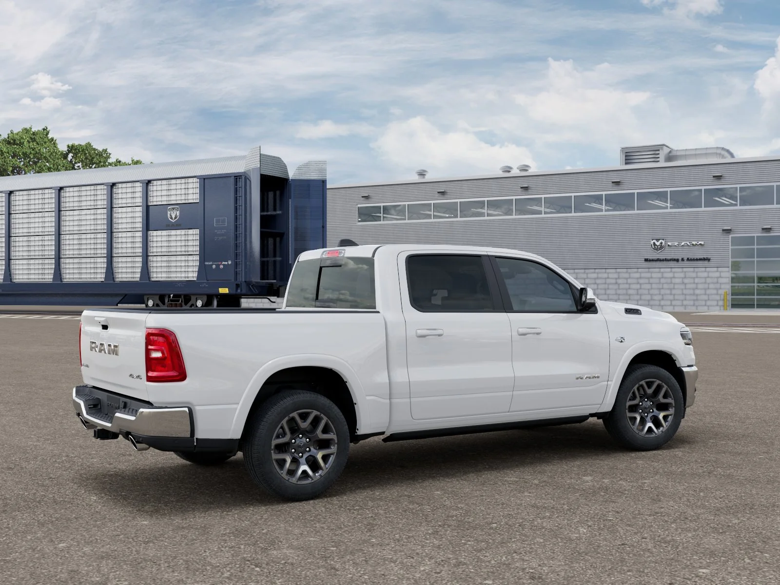 New 2027 Bright White Clear-Coat Exterior Paint RAM LARAMIE image 2