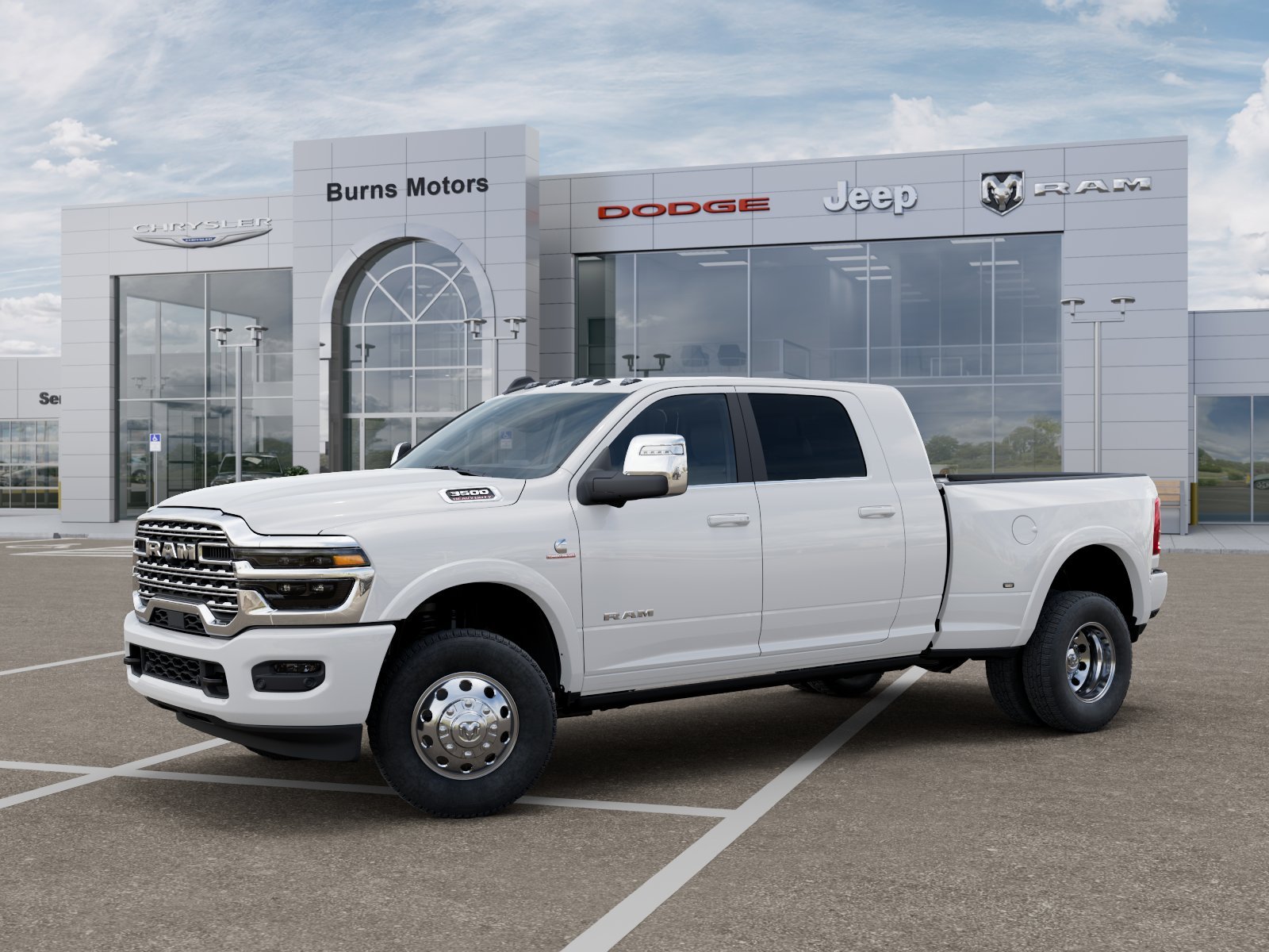 New 2026 Bright White Clear-Coat Exterior Paint RAM Longhorn Dually image 28