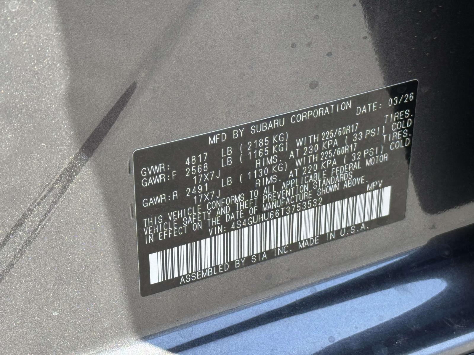 New 2026 MAGNETITE GRAY PEARL Subaru Wilderness image 18