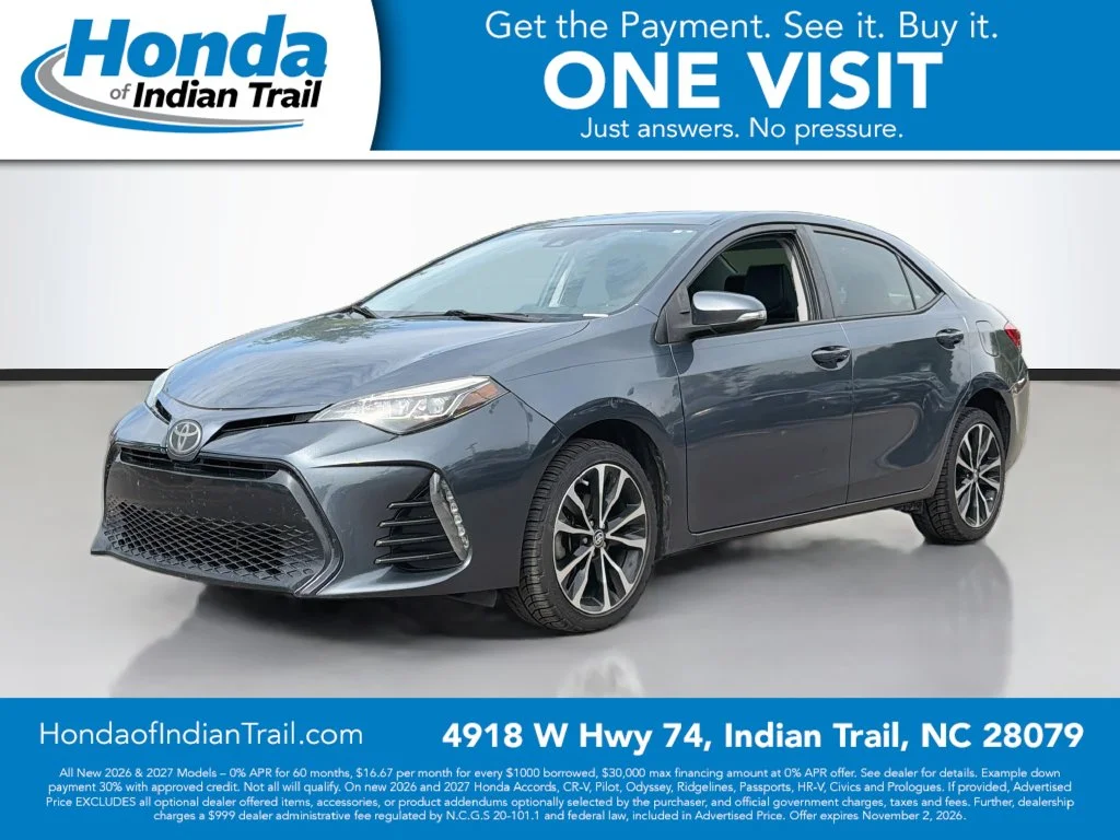 Used 2017 Toyota Corolla SE with VIN 5YFBURHE7HP666632 for sale in Indian Trail, NC