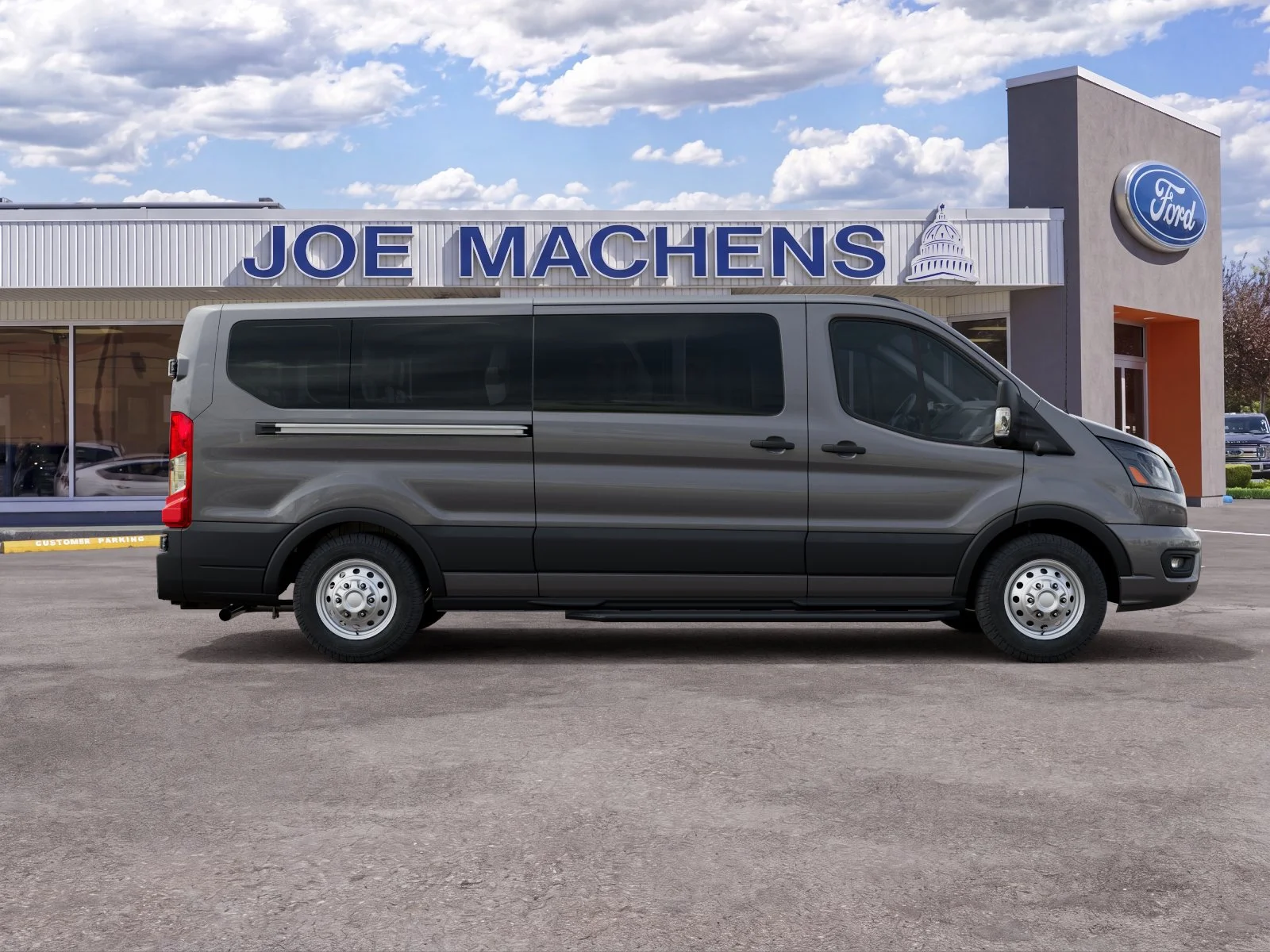 New 2027 Carbonized Gray Metallic Ford Passenger Van XLT image 8