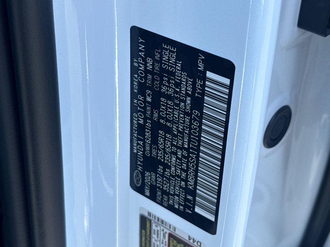 New 2026 White Hyundai Blue SEL Premium 8P image 26