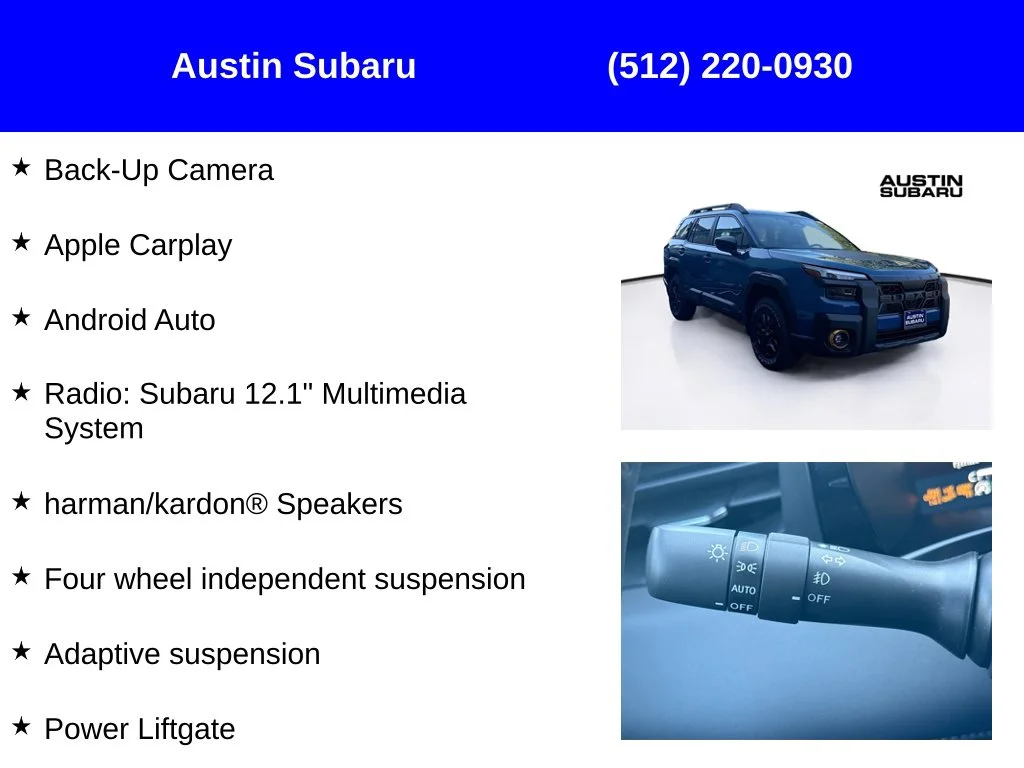 New 2026 Blue Subaru Wilderness image 9