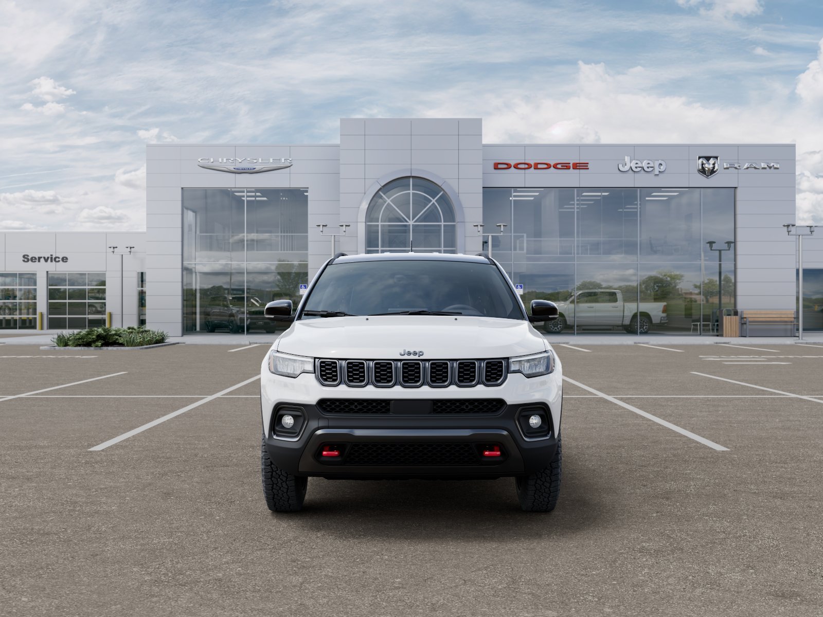 New 2026 Bright White Clear-Coat Exterior Paint Jeep Trailhawk image 33