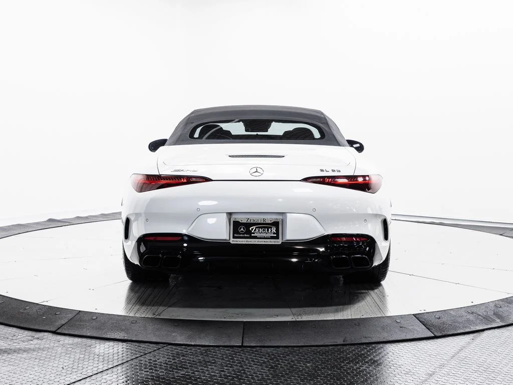 Used 2022 MANUFAKTUR Moonlight White Metallic Mercedes-Benz SL 55 AMG® image 32