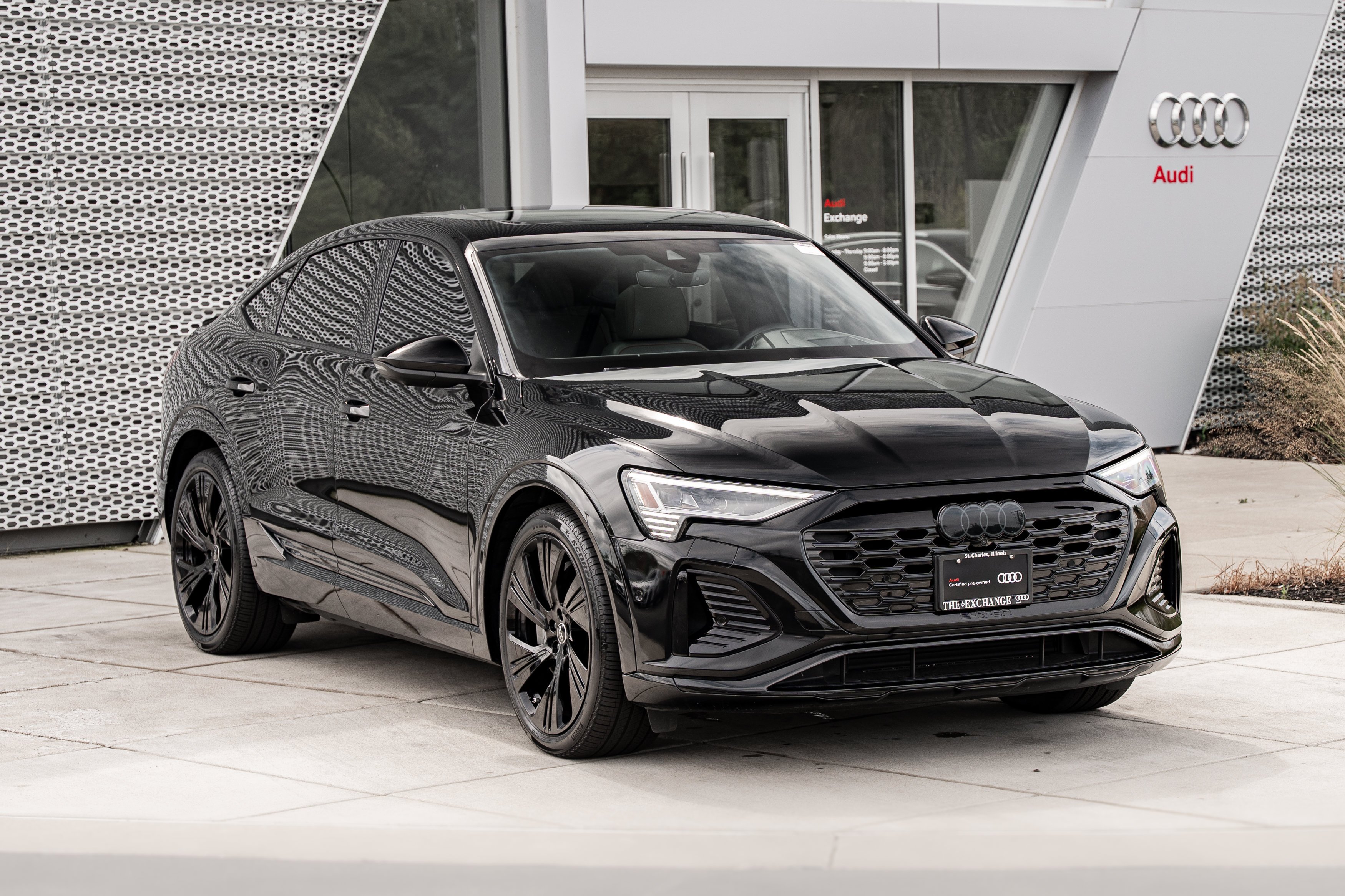 Certified 2024 Audi Q8 Sportback e-tron Prestige with VIN WA1DABGEXRB005343 for sale in St. Charles, IL