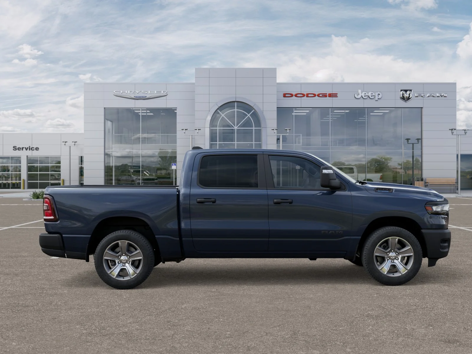New 2025 Forged Blue Metallic Exterior Paint RAM Tradesman image 46