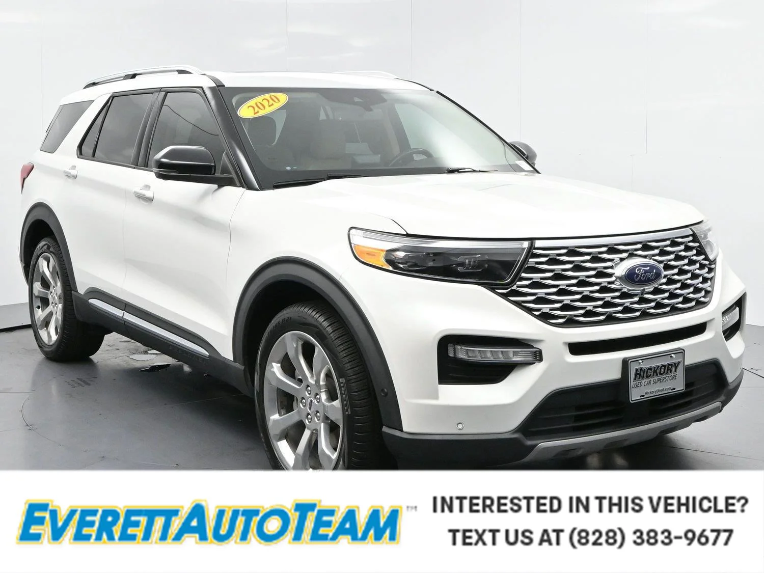 Used 2020 Star White Metallic Tri-Coat Ford Platinum image 1