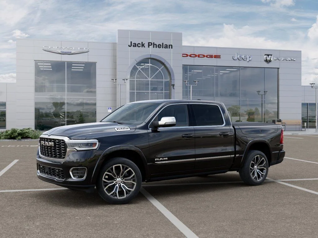 New 2026 Diamond Black Crystal Pearl-Coat Exterior Paint RAM Tungsten image 2