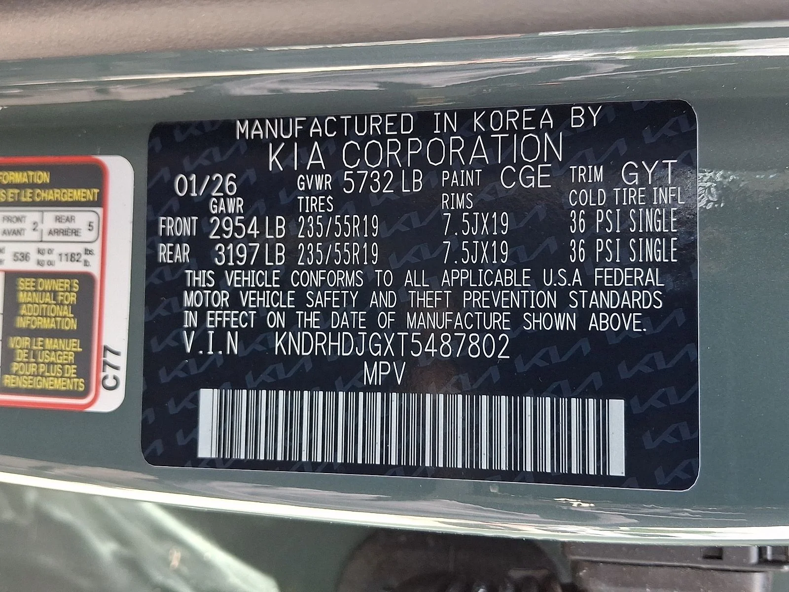 New 2026 Green Kia EX image 21