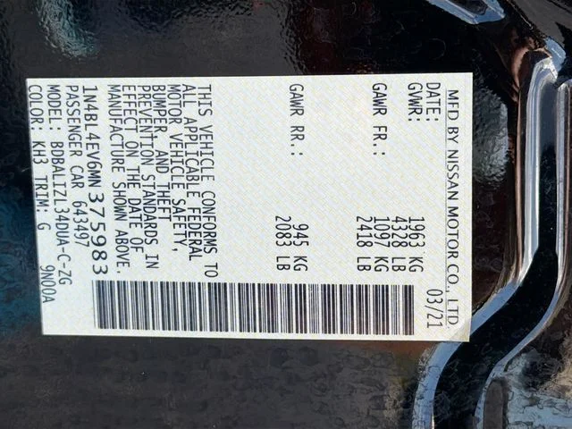 Used 2021 Black Nissan 2.5 SL image 32