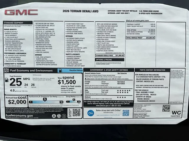 New 2026 Ebony Twilight Metallic GMC Denali image 21