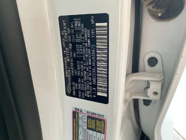 Used 2019 Dazzling White Hyundai Night image 35