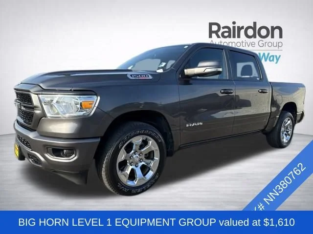 Used 2022 Granite Crystal Metallic Clearcoat Ram Big Horn image 3
