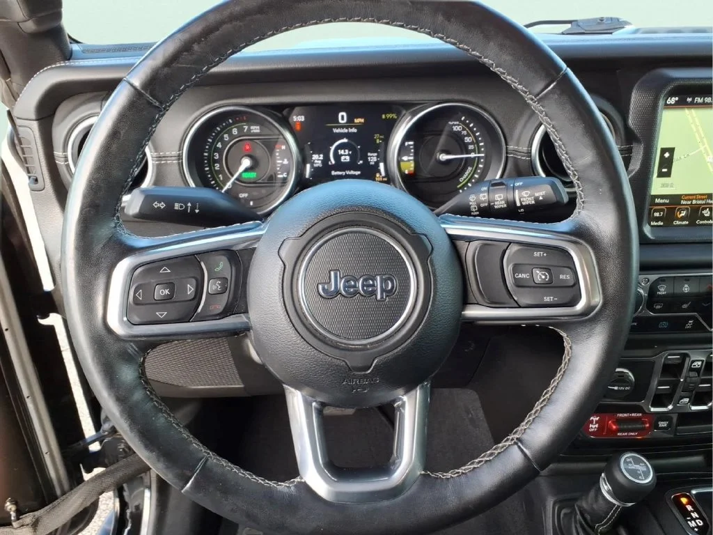 Used 2021 Black Jeep Unlimited Rubicon 4xe image 23
