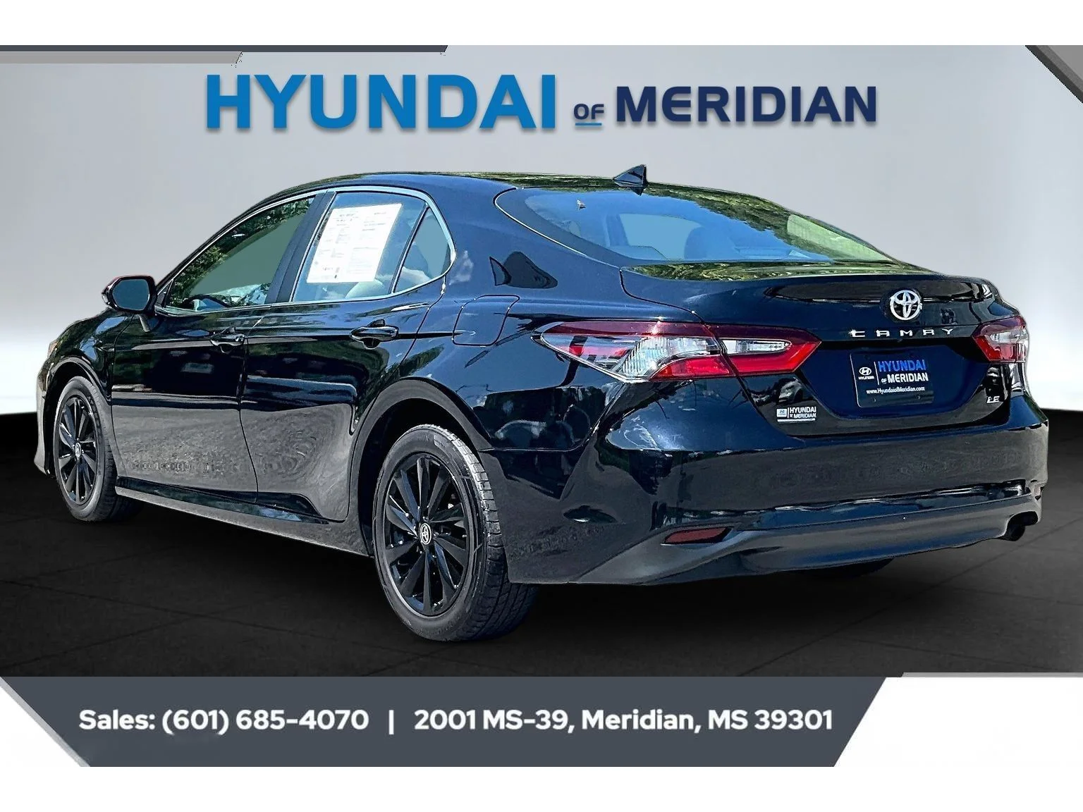 Used 2024 MIDNIGHT BLACK METALLIC Toyota LE image 2