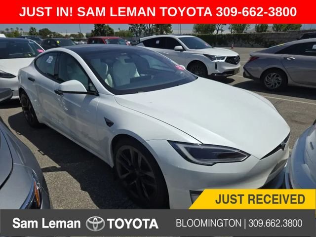 Used 2023 White Tesla Plaid image 1