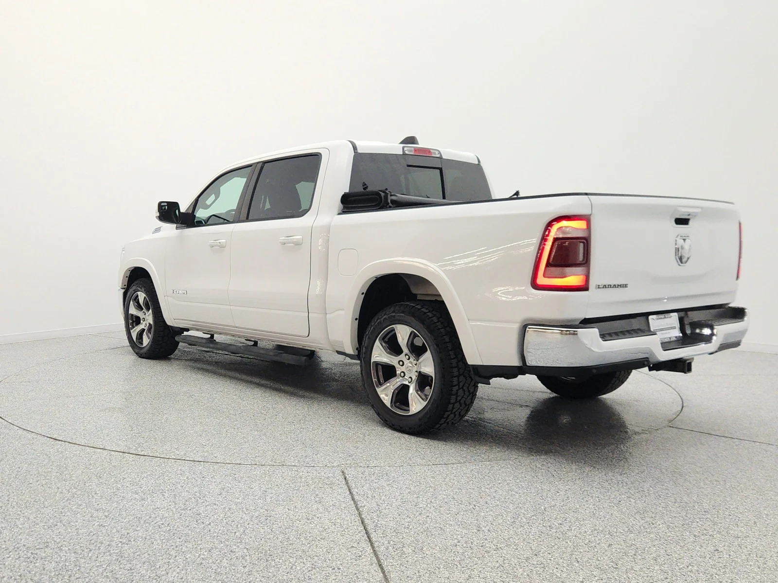 Used 2019 Ivory White Tri-Coat Pearlcoat Ram Laramie 4x2 Crew Cab 5