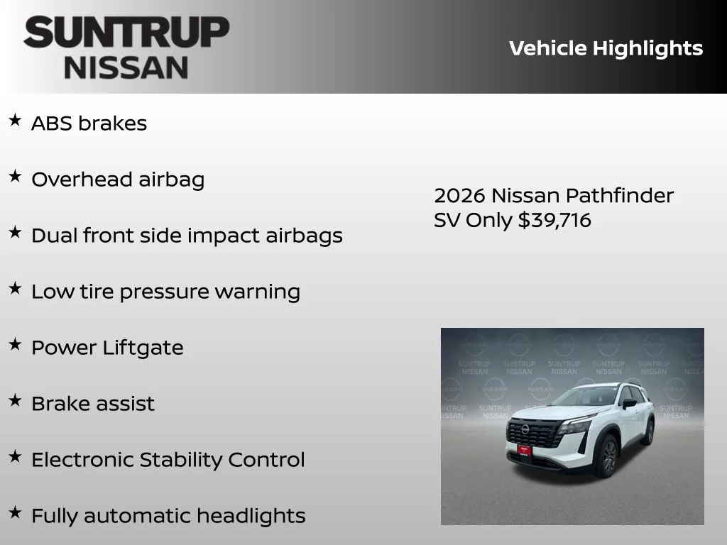 New 2026 White Nissan SV image 23