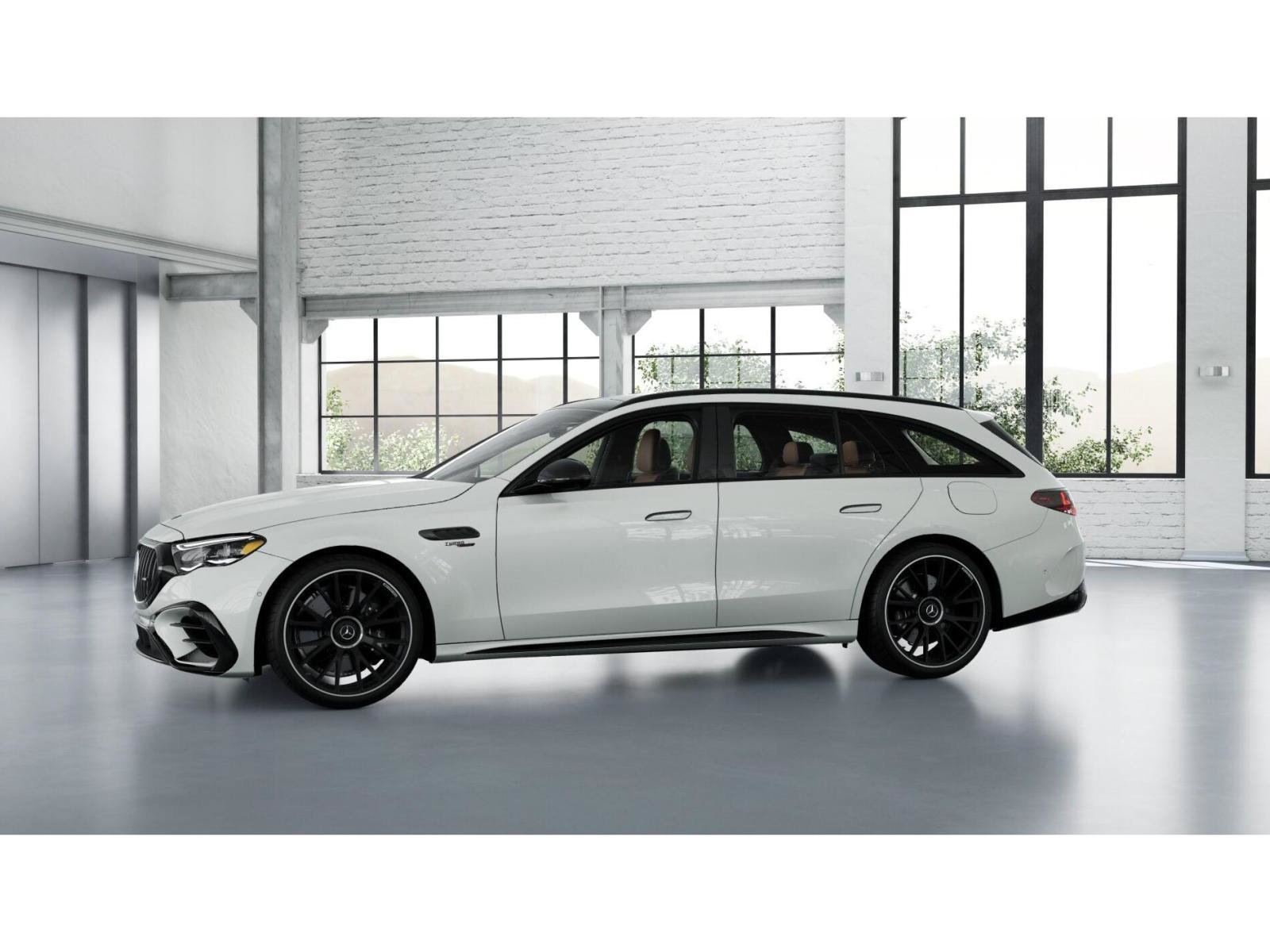 New 2027 MANUFAKTUR Moonlight White Metallic Mercedes-Benz AMG® E 53 Hybrid Wagon image 36
