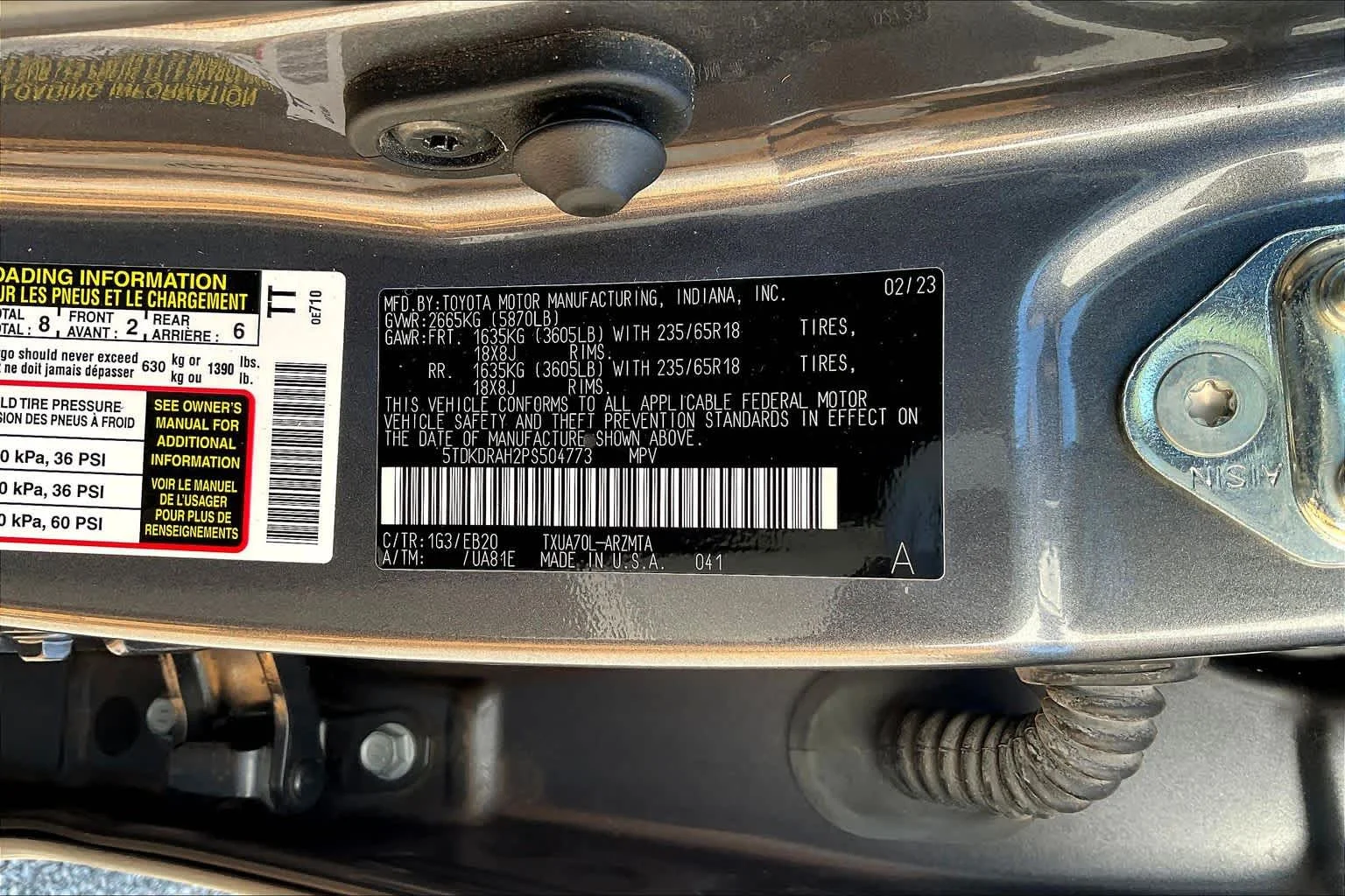 Used 2023 Magnetic Gray Metallic Toyota XLE image 35
