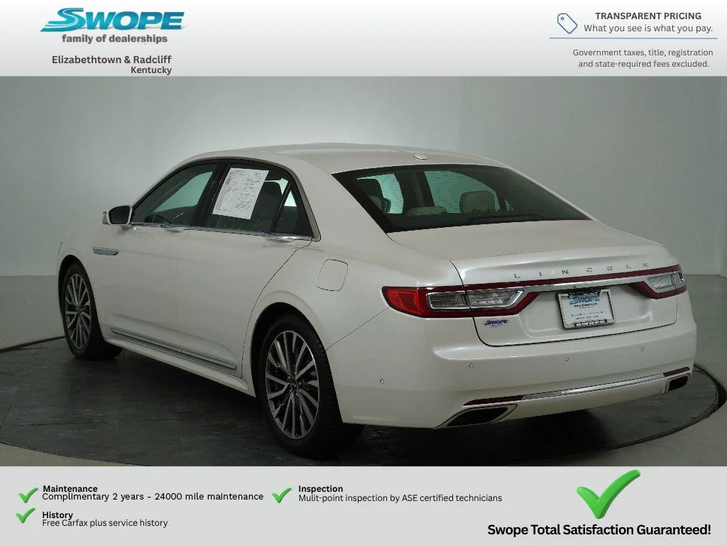 Used 2017 White Platinum Tri-Coat Lincoln Select image 5
