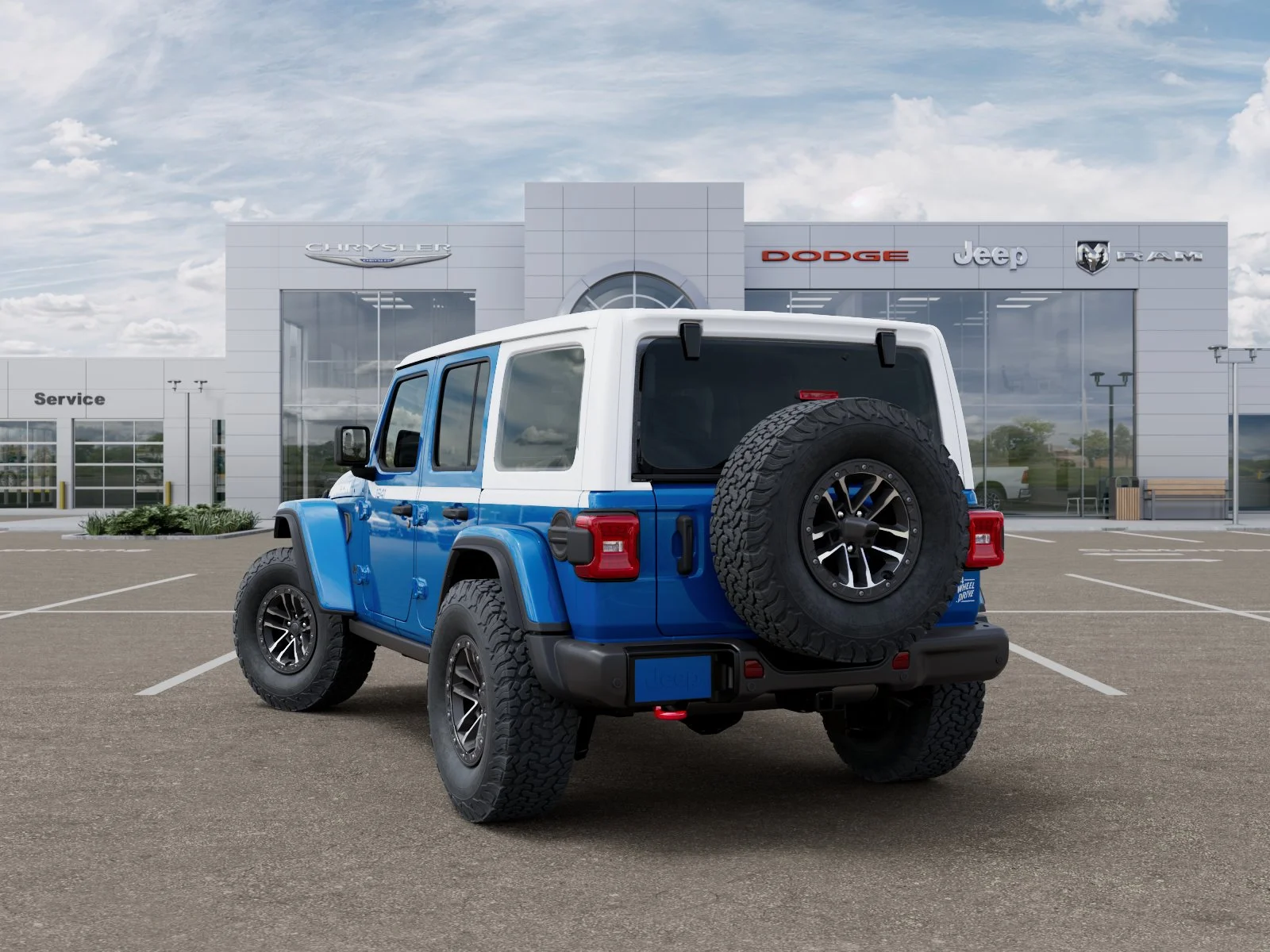 New 2026 Hydro Blue Pearl-Coat Exterior Paint Jeep Rubicon image 29