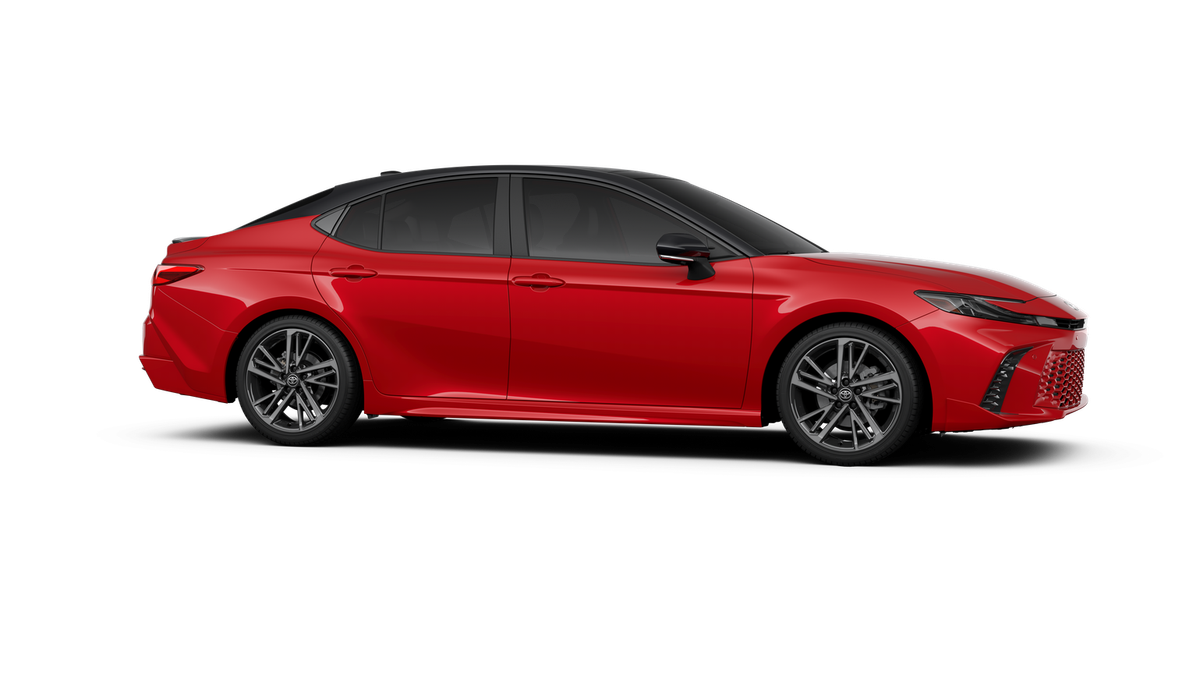 New 2026 Supersonic Red with Midnight Black Metallic roof Toyota XSE image 13